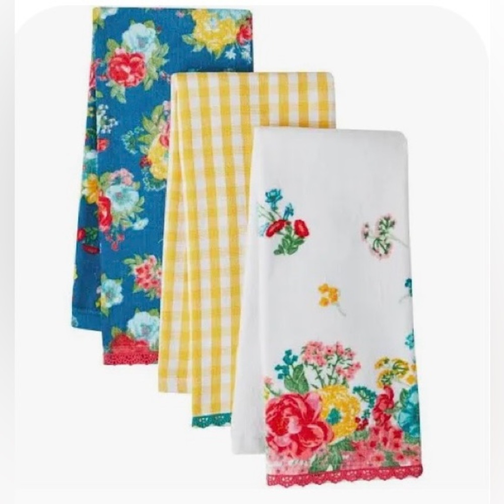 The Pioneer Woman 3 Pack Fancy Flourish Dish Towels